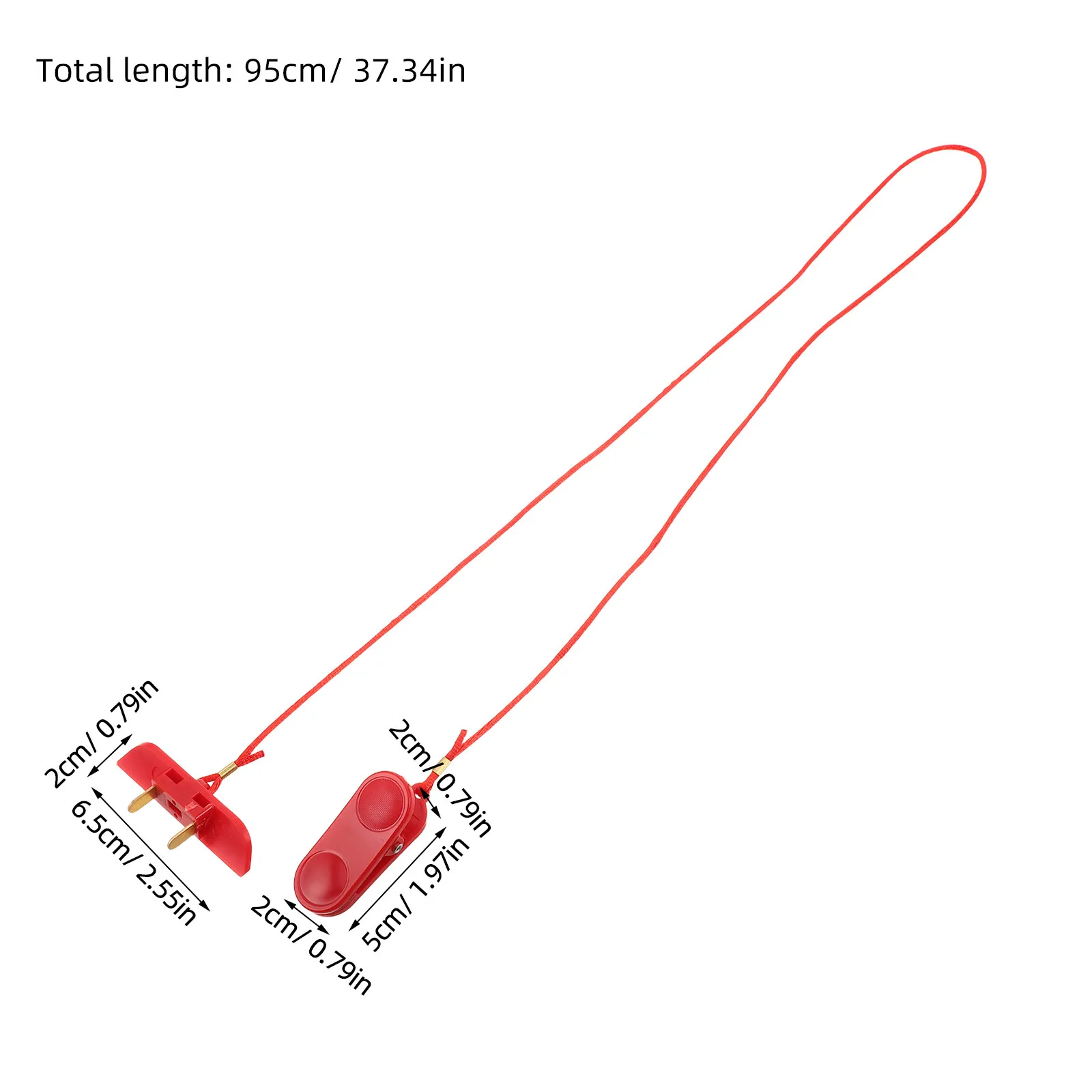 Imagen 7: Llave de doble punta para paro de emergencia de cinta de correr, clip magnético de repuesto para máquina de correr, equipo de ejercicio de gimnasio