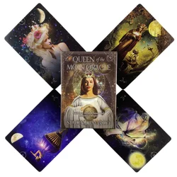 Queen Of The Moon Oracle Cards A 44 Tarot English Divination Edition Deck Borad Games