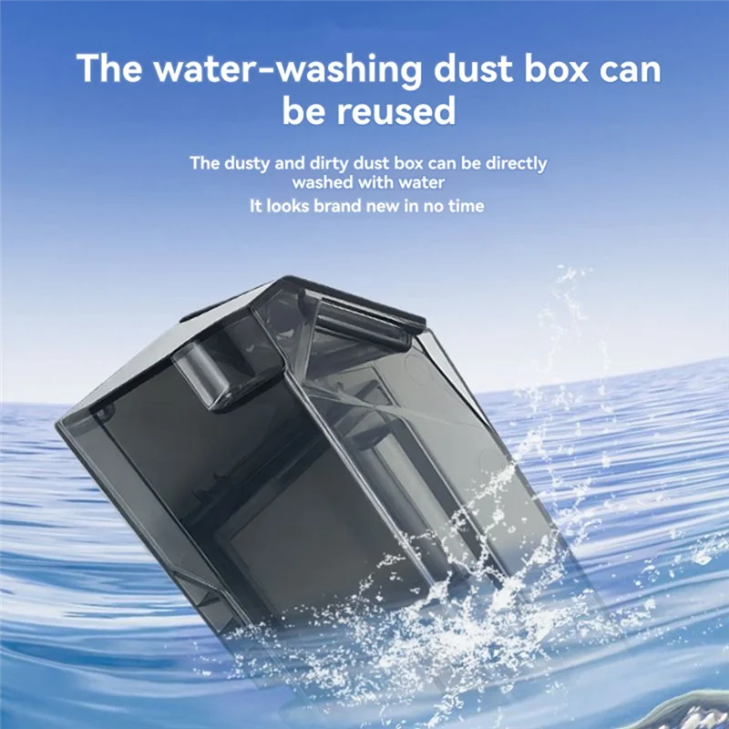 ABRG-caja de polvo con 4 filtros para Roborock Saros 10R / G20S Ultra aspiradora cubo de basura de repuesto eficiencia de limpieza mejorada