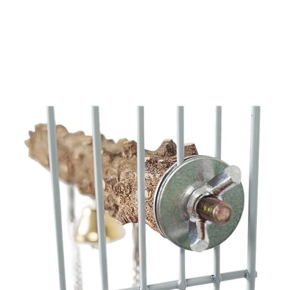 Neue Holz-Papageien-Hängebrücke Spielzeuge Langlebige Krallen-Schleifstange Standhalterung Vogelspielzeug Vogelkäfig-Zubehör – Detail 5