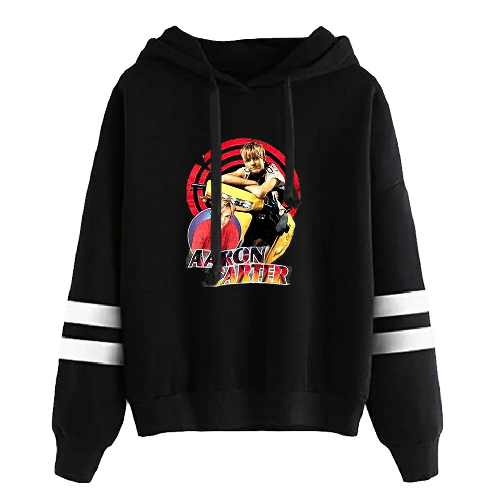 

2026 Aaron Carter Rip Unisex Pocketless Parallel Bars Sleeve Sweatshirts Women Men's Hoodie Young Singer Rest in Peace Clothes