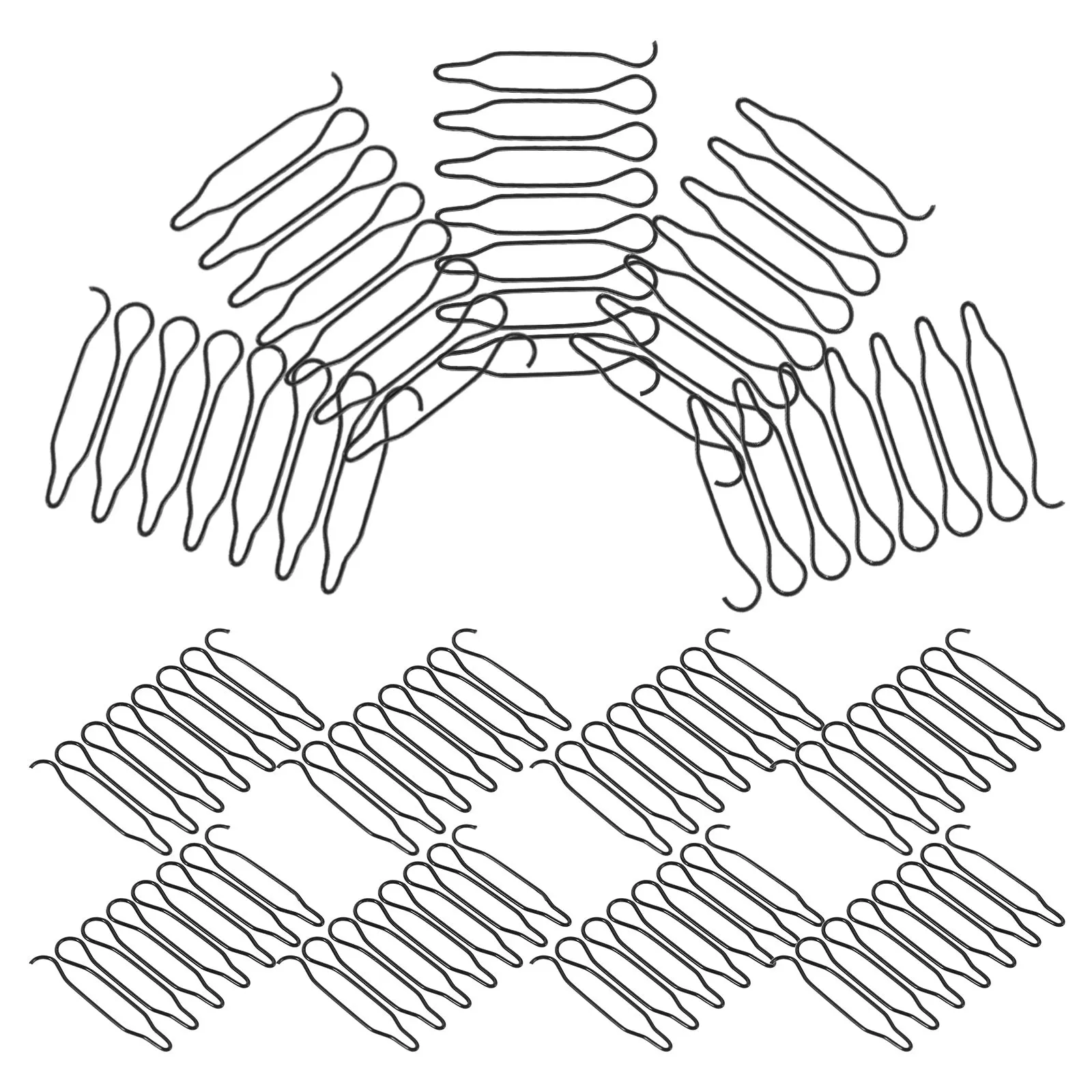 40Pcs Wavy Metal Hair Finishing Comb Invisible Updo Styling Tool for Bangs Holders Bun Clips Hair Fixer Accessories Women