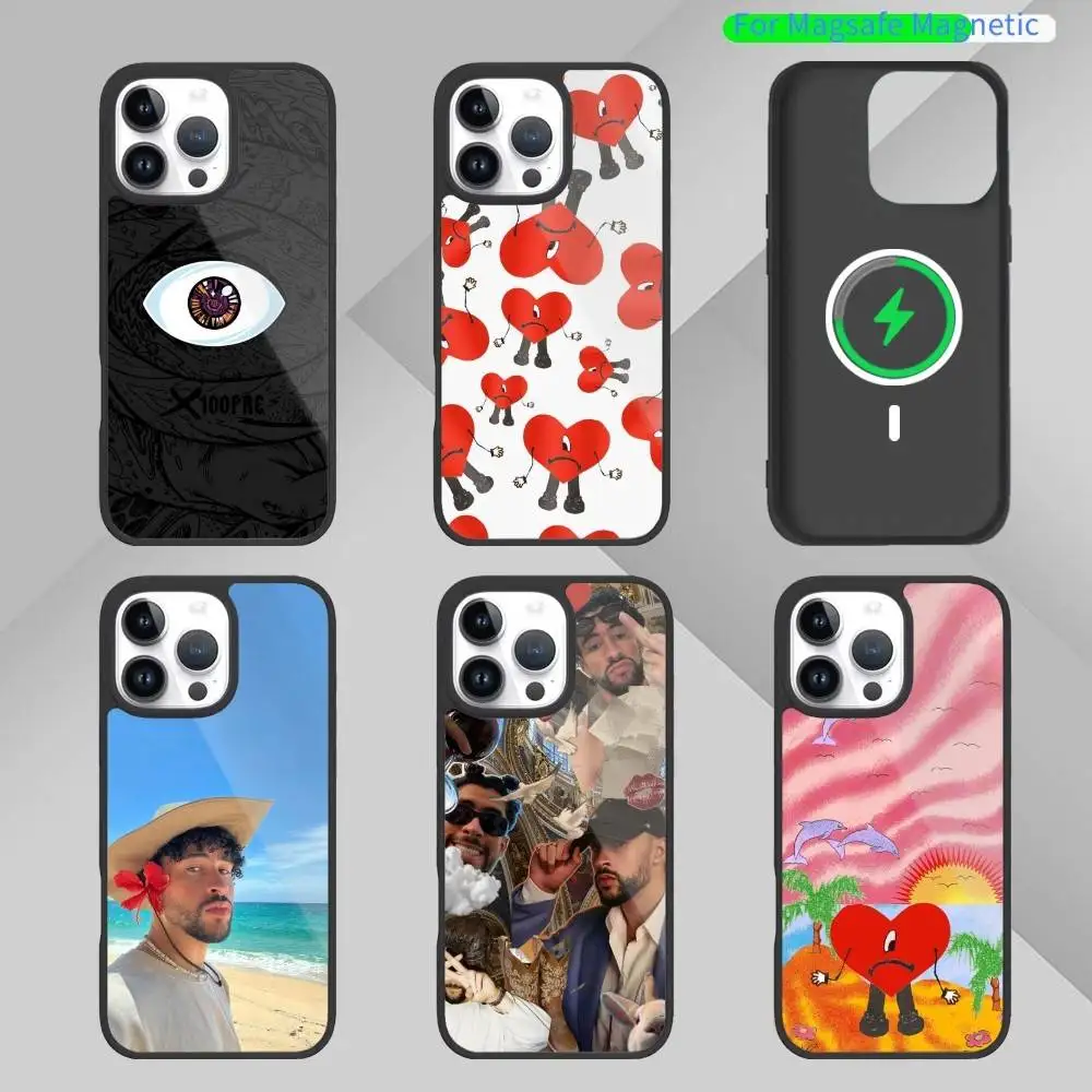 

rapper bad bunny-andrea Phone Case For iPhone 17,16,15,14,13,Pro,Max,Plus,Magnetic For Magsafe Wireless Charging