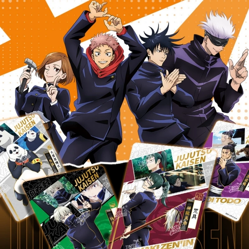 18Pack 90Sheet KAYOU Card Jujutsu Kaisen Anime BP MR UR SSR Itadori Yuji Satoru Gojo Fushiguro Megumi Collection Children Gift