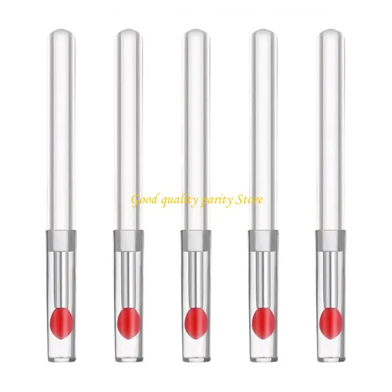 M4ya 5pcs فرشاة الشفاه السيليكون الحفاظ على مكياج الشفاه فرشاة الشفاه الجمال بلا عيب