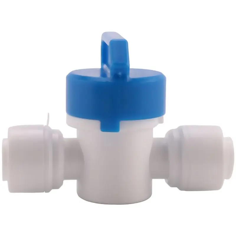 A19Q-Diameter Ball Valve Quick Connect Fitting 1/4 X 1/4 Inch OD Valve Water System (Package 10)