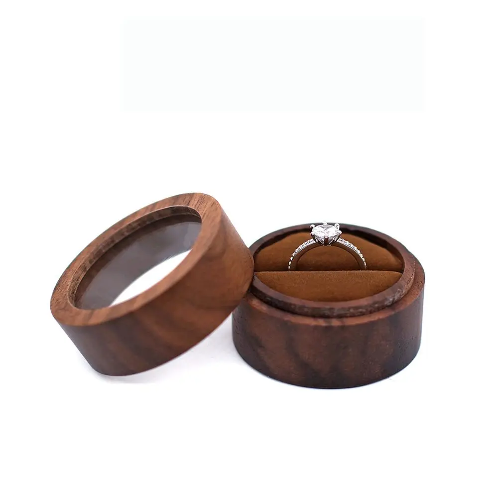 

Single/Double Slots Jewelry Box Engagement Ceremony Case Proposal Gift Storage Box Presentation Box Ring Bearer Box Ring Box