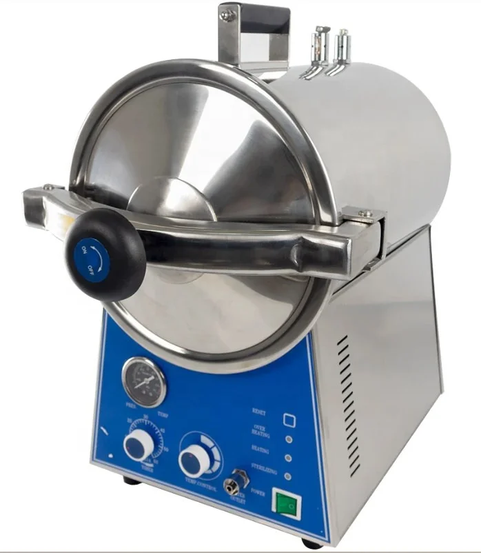 Table Top Pressure Fast Steam Sterilizer Autoclave Mini Small Sterilization Equipment 16L 24L