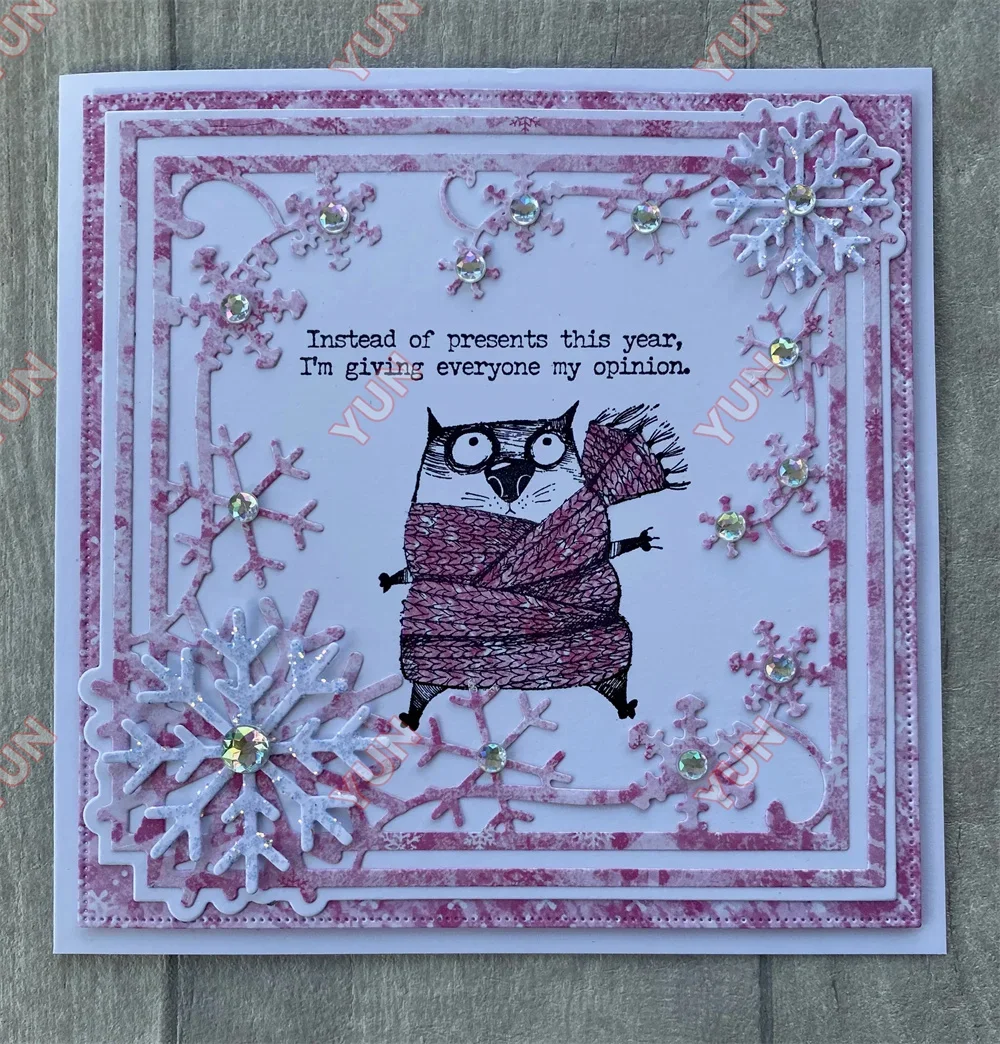 Winter Sell Well Christmas Fancy Frames Snowflakes Die Set New Metal Cutting Dies Scrapbooking Diary Template DIY Greeting Cards