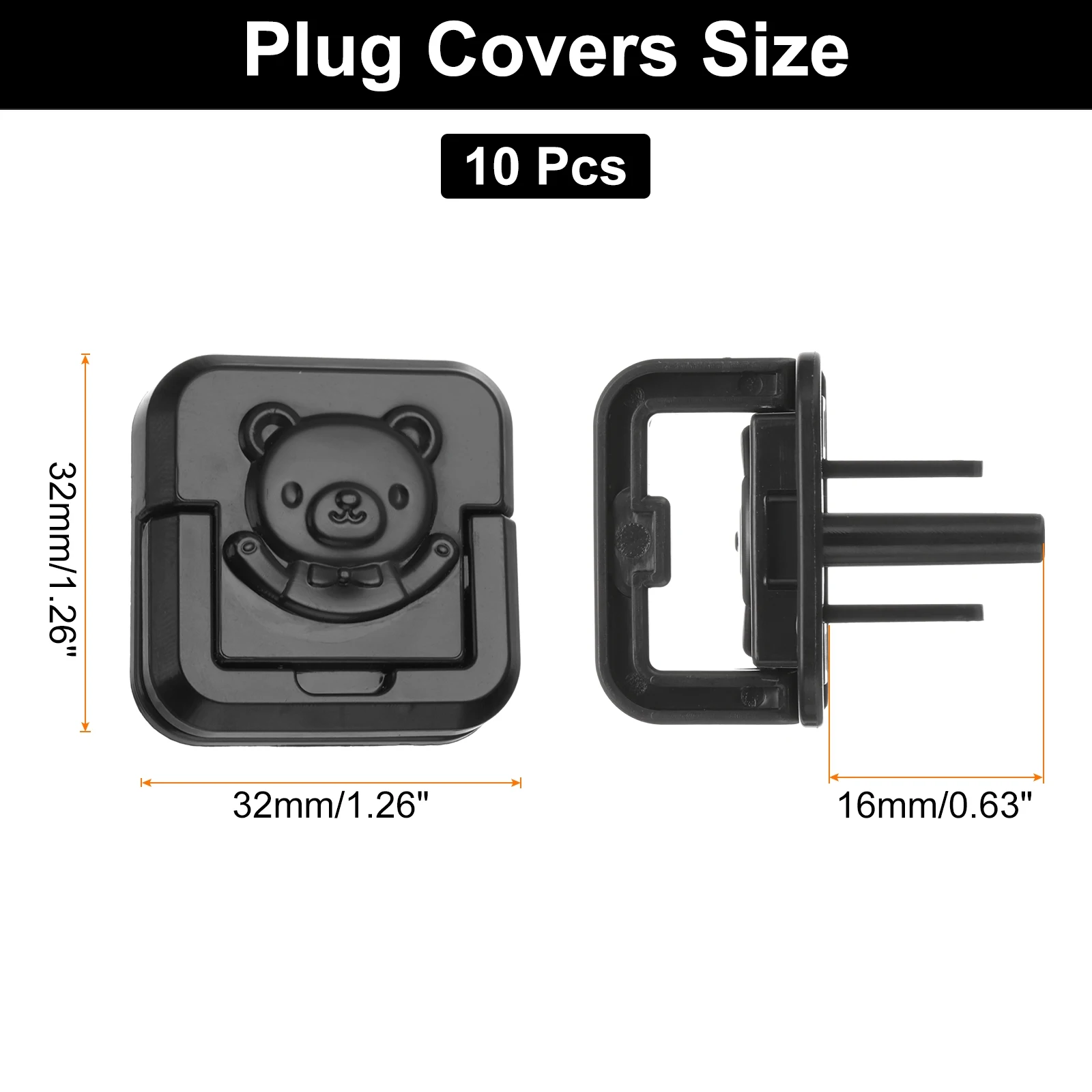 10/20Pcs Outlet Covers Proofing Plug Covers Easy Installation Electric Plug Protectors Safety Socket Cover Plugs Protector