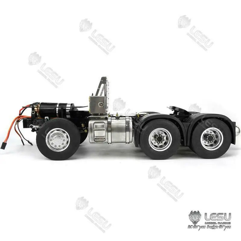 LESU RC Car Metal 6 x4 Chassis Gearbox DIY TGX per Tamiyay 1/14 telecomando trattore camion rimorchio modello giocattoli TH16374