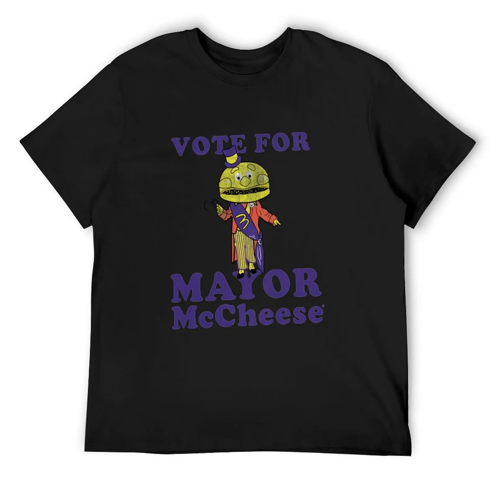 Mayor Mccheese T-ShirtVote for Mayor McCheese - Vintage Repro T-Shirt_by _ T-Shirt graphics shirts graphic t shirts men