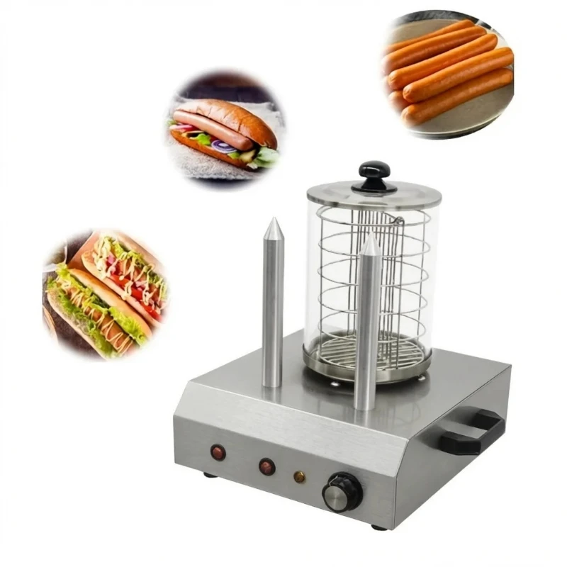 Commercial Catering Electric Hot Dog Burner Sausage Baker Crispy Sausage Machine Streetside Stall Turkey