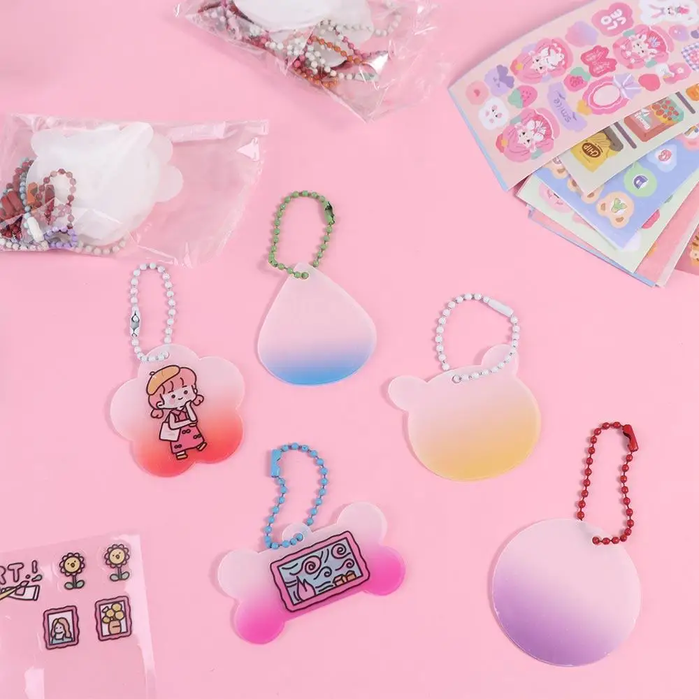 Storage Box Scrapbooking Handbook Full Set DIY Handbook Material Sticker Guka Sticker Set DIY Keychain Making Kit DIY Keyring