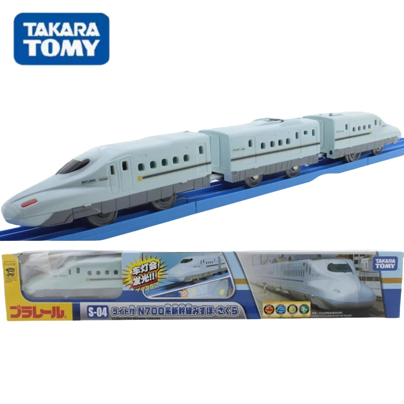 TAKARA TOMY Pule Road RoadJRS-04 Harmony High speed train N700 can light up, alloy compression shaft miniature simulation model