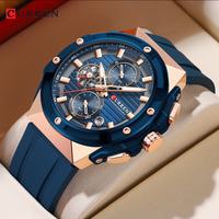 Curren 8462 Luxury Steel Strip Quartz Men's Watch Multi Functional Waterproof Luminous Chronograph Calendar Watches for Men