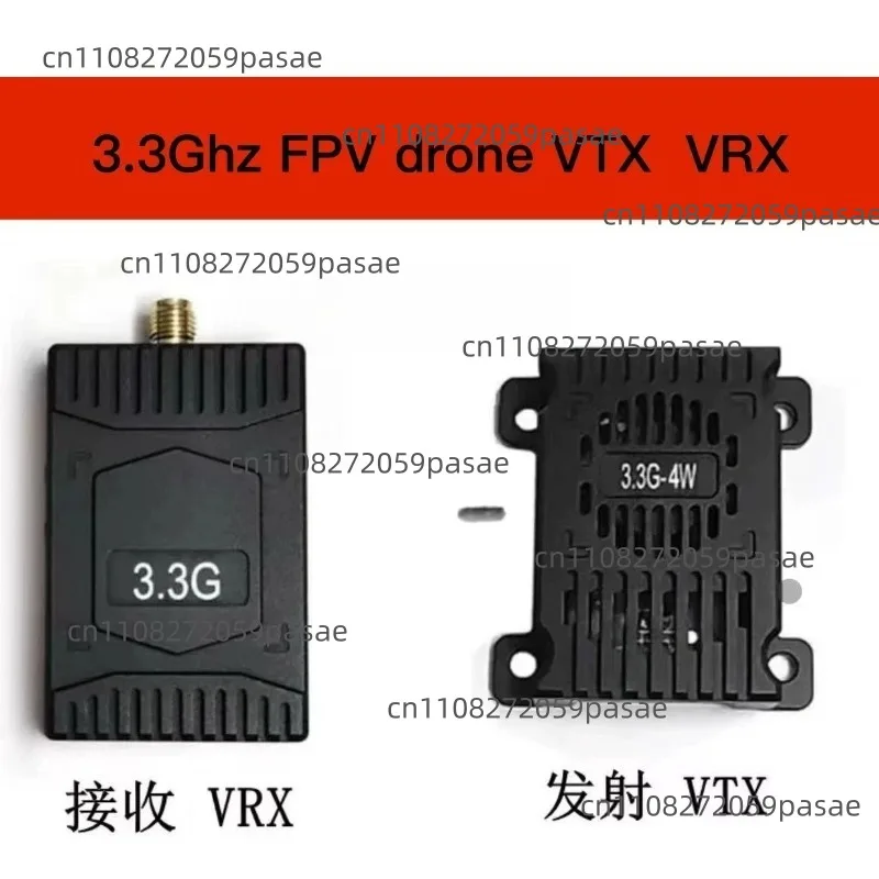 3.3GHz 4W VTX Transmitter 3.3GHz 16CH  Receiver Wide Band Video Receiver