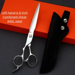 Left hand sissors Professional hairdressing scissors 440c steel hair cutting tools 6.0-6.5-6.8 inches barbershop accessories