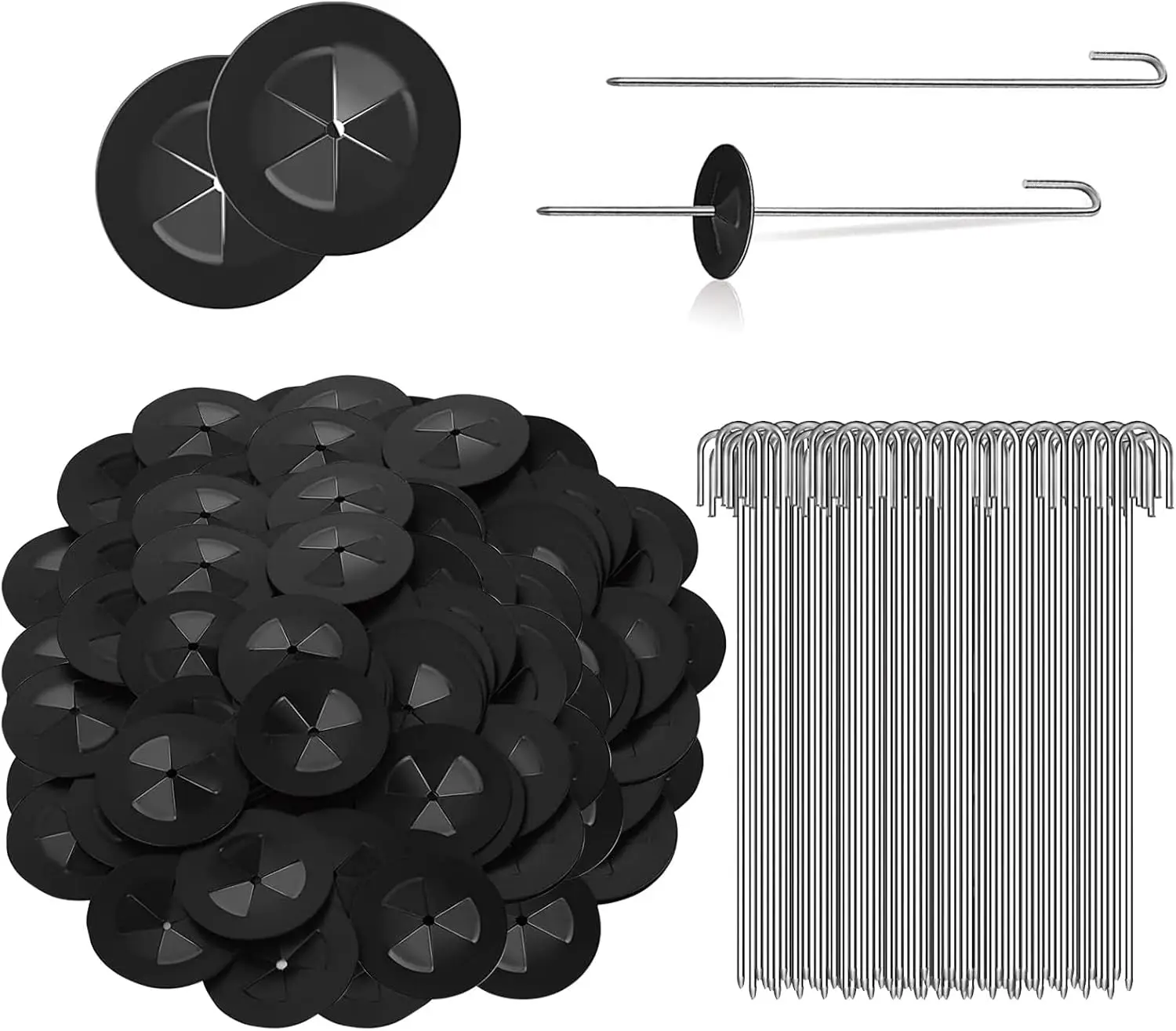 

50/100 Sets Critter Guard Fasteners Clips for Solar Panel, Solar Panel Bird Guard Fasteners Clips for Attaching to Wire Mesh