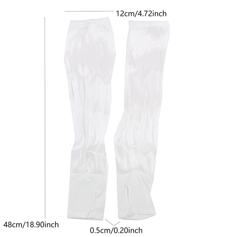 Women Arm Protection Ice Sleeves Sun Protection Sleeves Summer UV Protection Driving And Cycling Loose Splicing