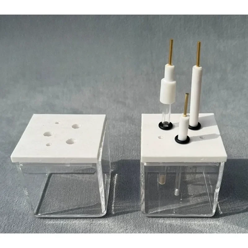 Quartz Electrolysis Photocatalytic Electrochemical Cell Glass Reactor High Light Transmittance Acid Resistant Cell Body