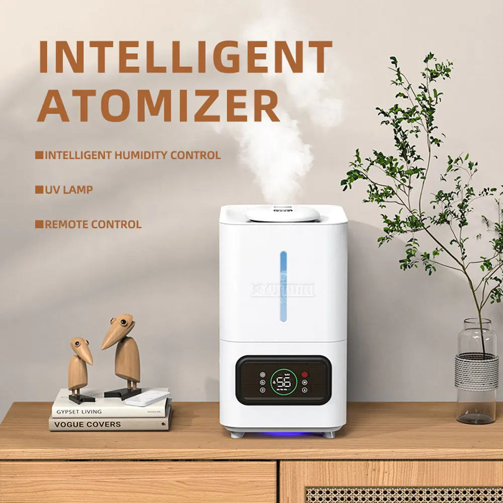 Fruit and Vegetable Ultrasonic Humidifier—Bedroom, Desktop, Floor-Standing Model with High Mist Output 6L Ultrasonic Humidifier