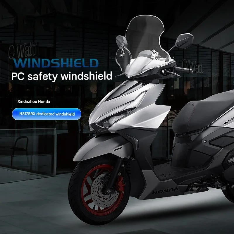 FOR honda NS125RX Windproof Front Windshield Durable PC Material Scooter Accessory Easy Install Long Service Life