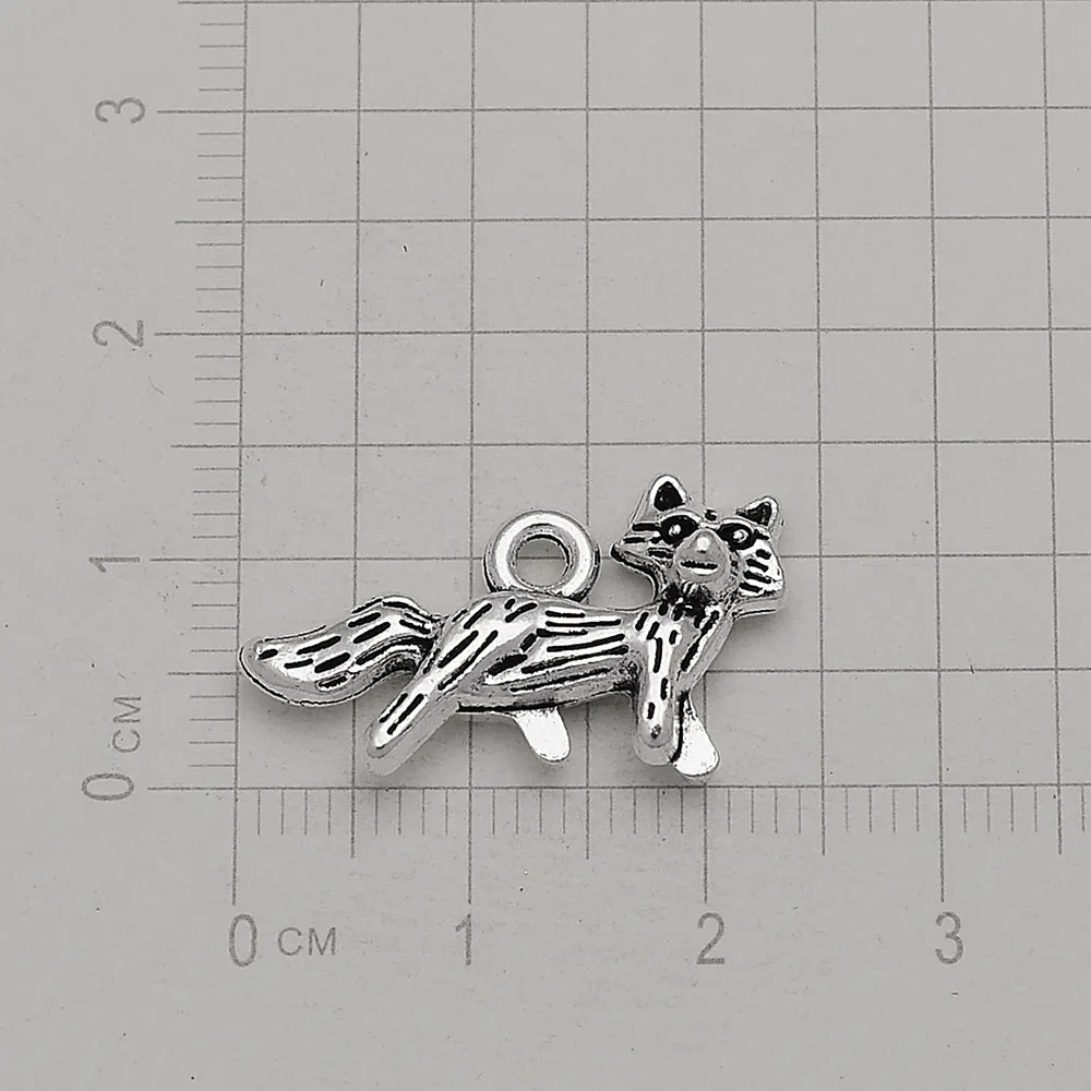 10pcs/lot Antique Zoo Pig Dinosaur Fox Dragon Leopard Wolf Charms Animals Pendant For Diy Jewelry Making Supplies Accessories