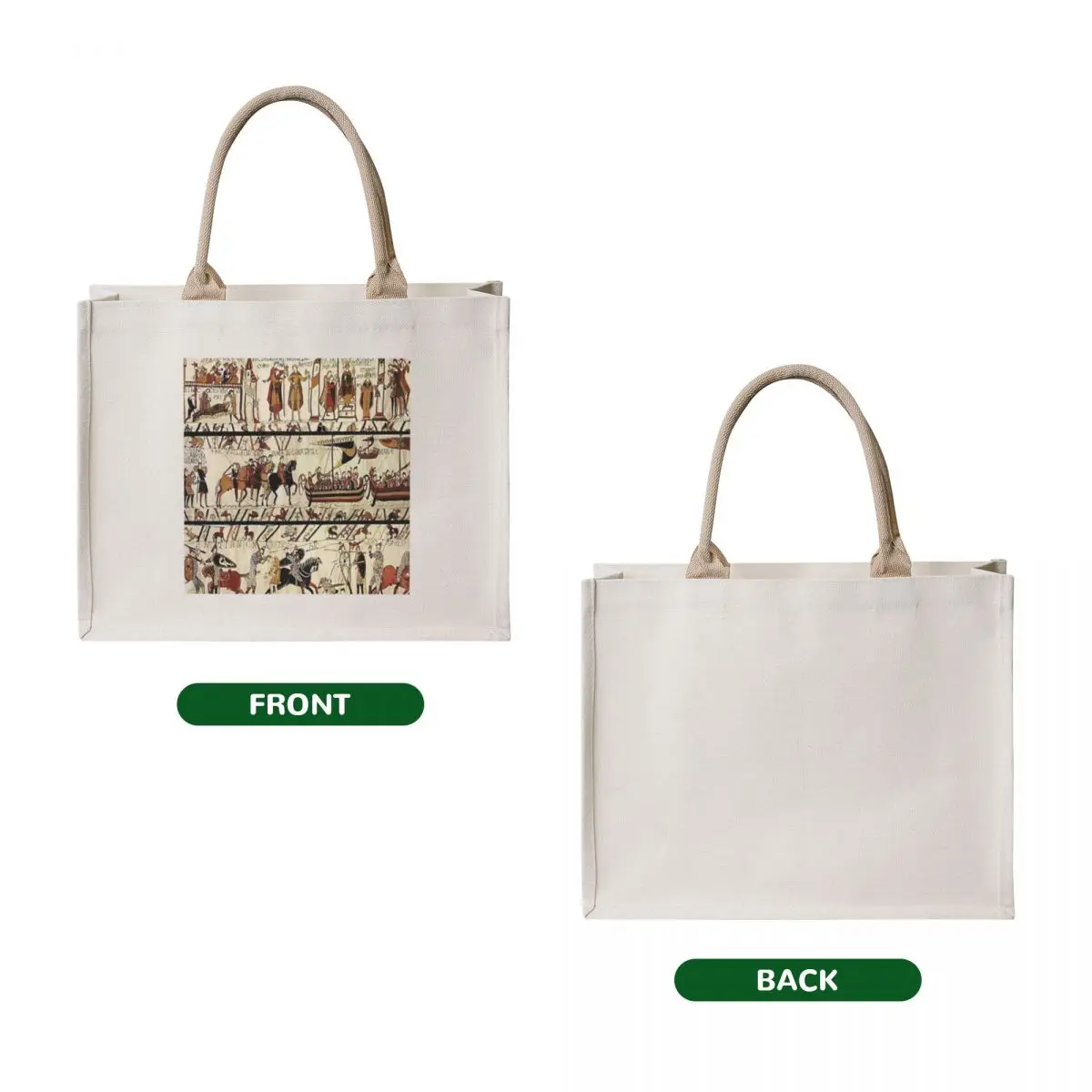 Tapisserie Bayeux - The Bayeux Tapestry Tote Bag supermarket folding bag Canvas stote bag cute tote
