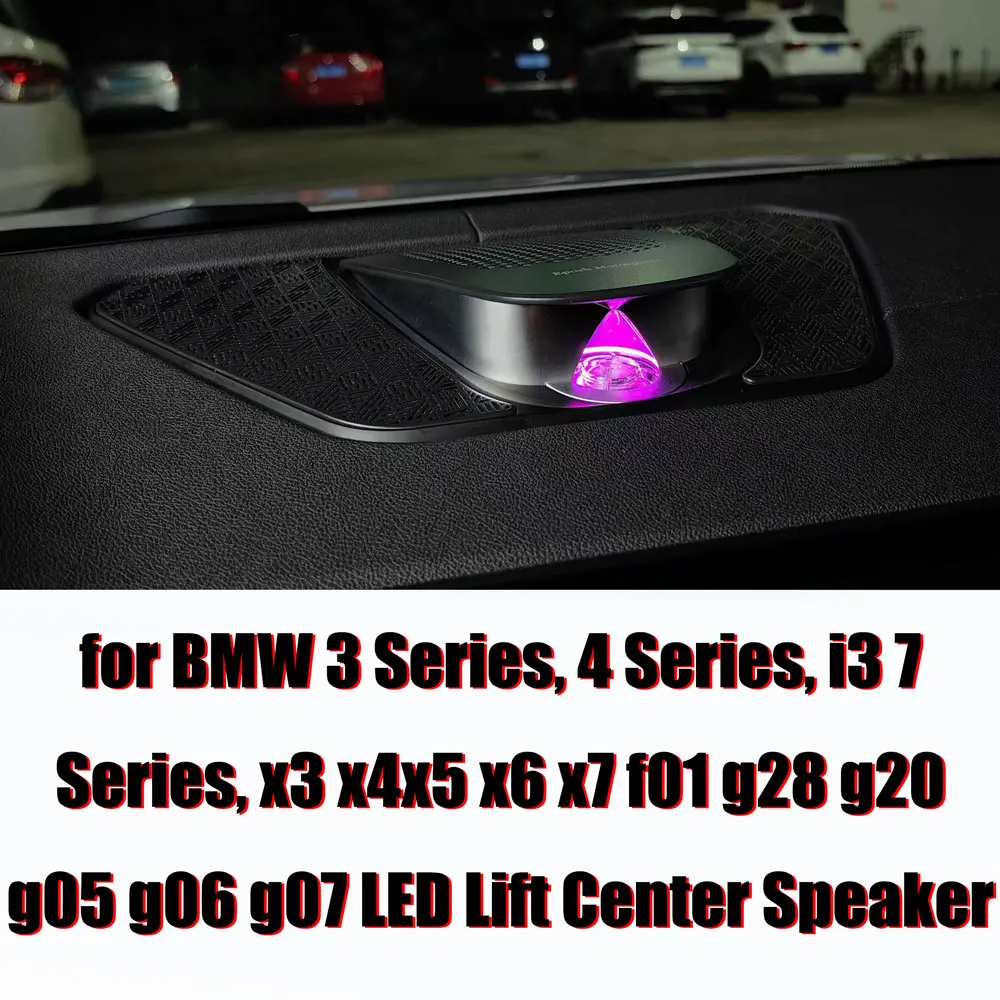 

11-color LED lift speaker ambient light for BMW G28 G20 X3 X4 G08 G02 X5 X6 X7 G05 G06 G07 F01 dashboard center speaker