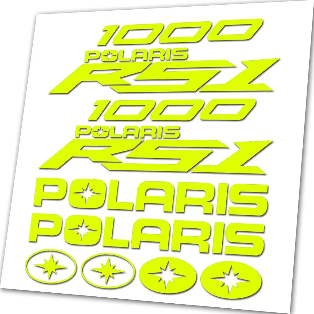 UNIVERSAL REPACEMENT EMBLEM STICKERS FOR POLARIS RZR RS1 1000 VINYL DECAL - view 2