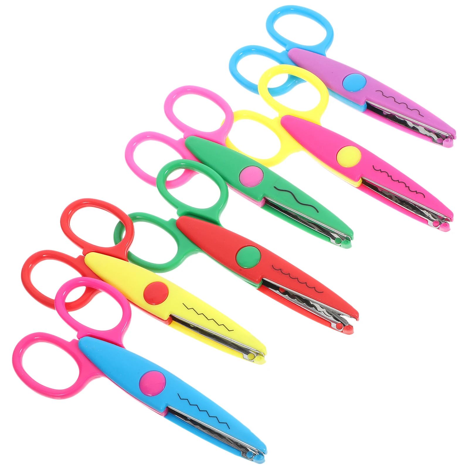 12 pezzi set di forbici forbici artigianali per studenti taglio di sicurezza leggero portatile multifunzionale fai da te scrapbooking scuola a casa