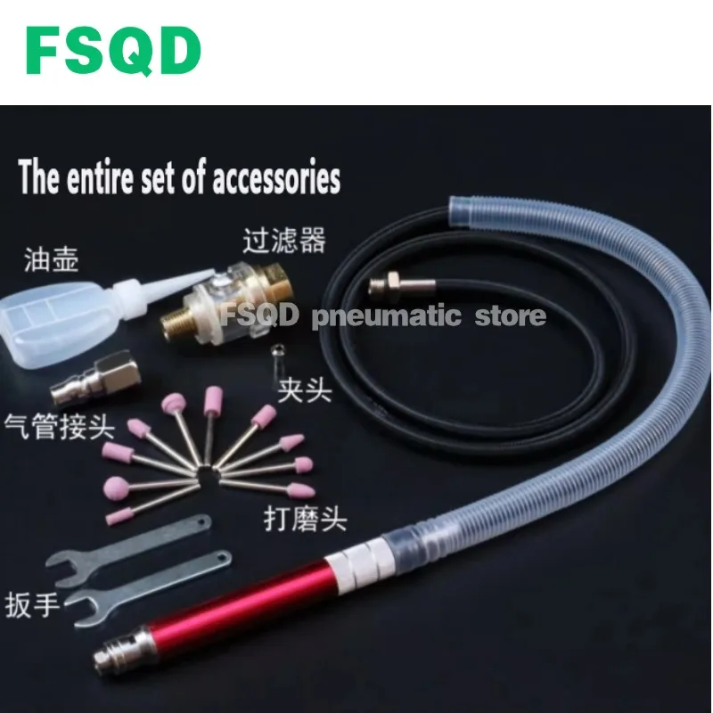 Pneumatic air sander, rotating pen-shaped grinding tool, micro jade carving machine, grinding machine