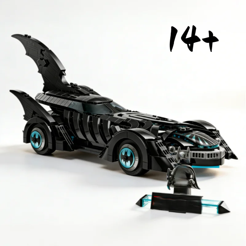 

2026 New 909pcs Arrival Car Series Bricks Bat Mobile Alternate Model Home Decor Toys Moc Famous Movie Toys Birthday Party Gifts