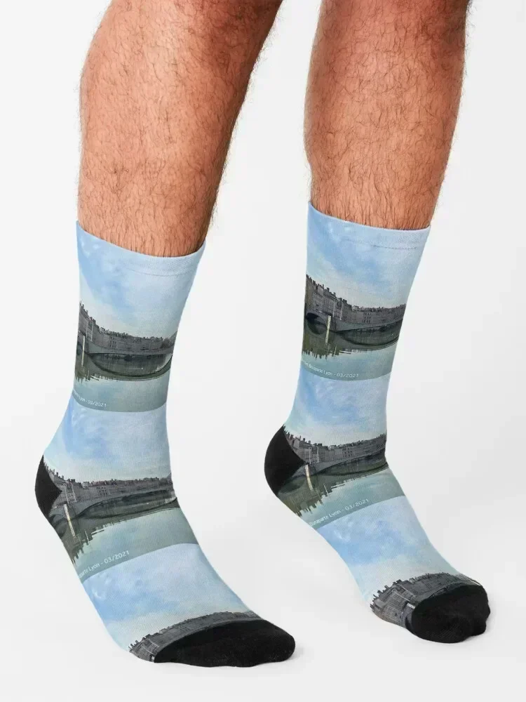 Bonaparte Bridge, Lyon - France Socks essential Non-slip compression anti slip football Boy Child Socks Women's