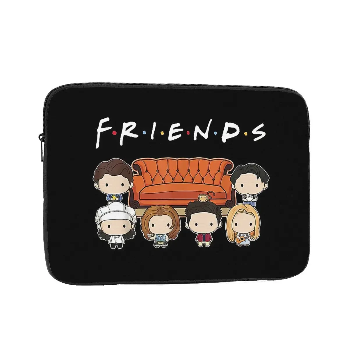 Laptop Notebook Bag Case Friends Cartoon Computer Bag Sleeve American 12 13 15 17 Inch Shockproof Case Bag for Macbook Air Pro