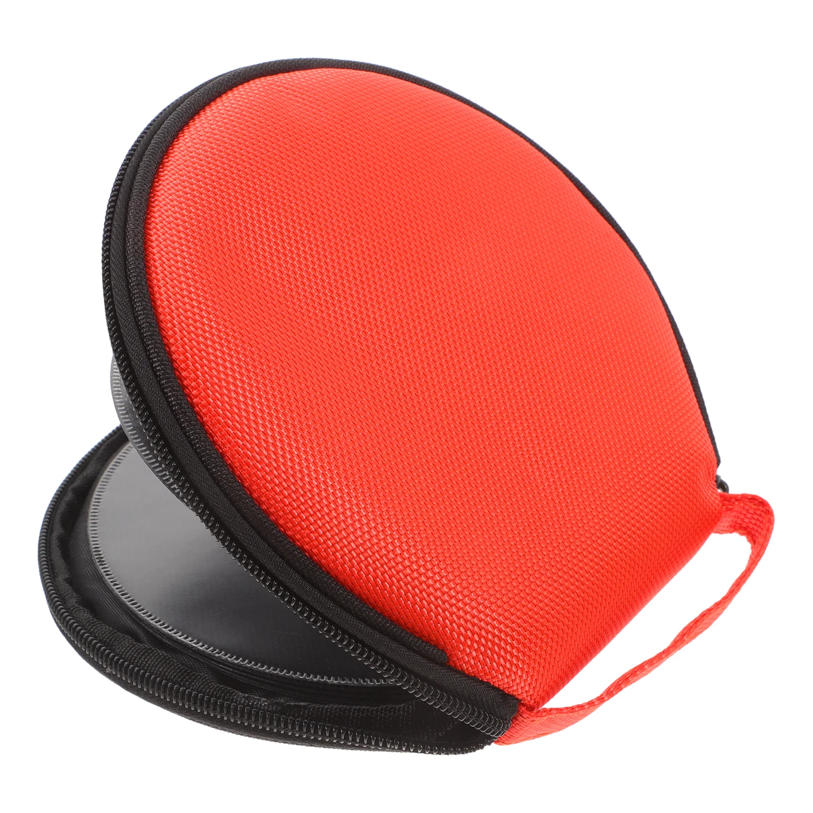

Car CD Bag Large Capacity Oxford Cloth Media Organizer Dvd Storage Portable Protective Case Round Design Car Mounted Home Use
