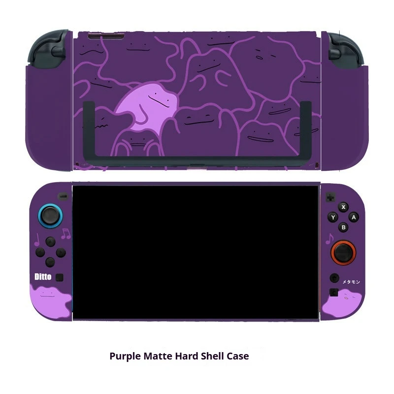 Switch 2 harde beschermhoes paars Ditto-ontwerp geschikt voor Ns Lite Switch Oled schokbestendig anti-kras cover randapparatuur