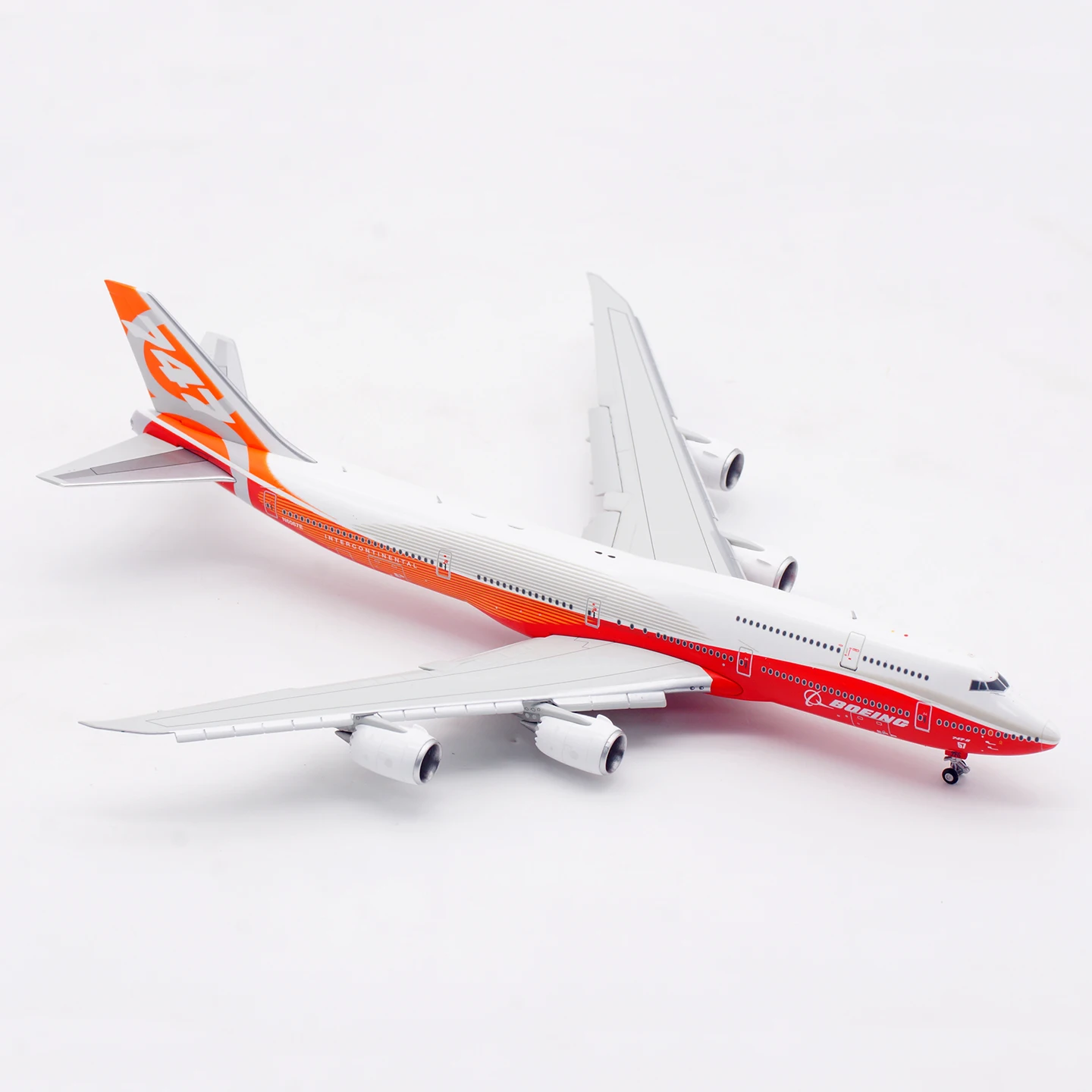 B631002F Model Samolotu Kolekcjonerskiego ze Stopu HX Model 1:400 Boeing B747-8 Sunrise 'House Color' Odlewany Model Samolotu N6067E Klapa Dół