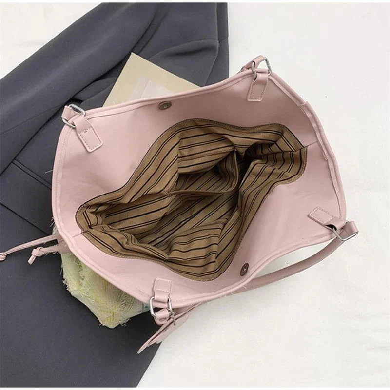 Denim Canvas Grid Umhängetasche, Damen-Umhängetasche mit großem Fassungsvermögen, lässiger, niedlicher Wald-Stil, Reisetasche, Handtasche für den täglichen Pendelverkehr, Blau – Detail 12