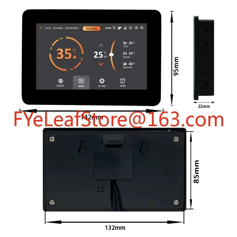 WiFi Warmwasserbereiter Heizung Inverter Wärmepumpe Controller PCBA