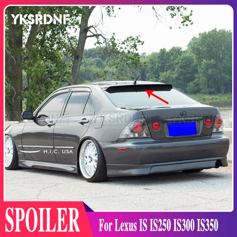 High quality ABS rear tailbox spoiler rear windshield wing visor for Lexus IS IS250 IS300 IS350 2007-2013 car styling