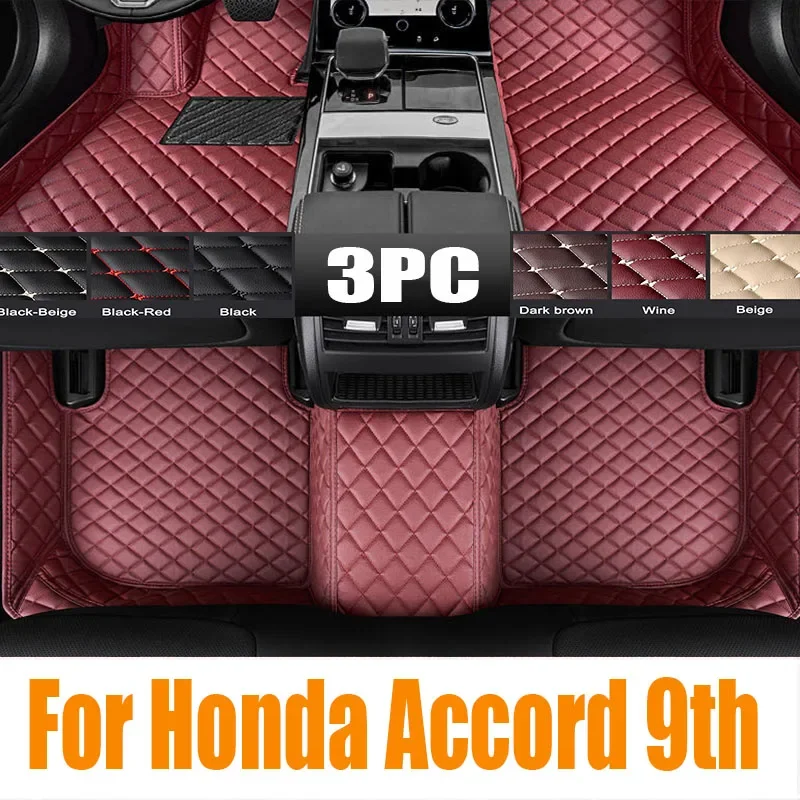 

TPE Car Floor Mats For Honda Accord 9th 2013 2014 2015 2016 2017 Luxury Waterproof Leather Pad LHD Foot Carpets Auto Accessories