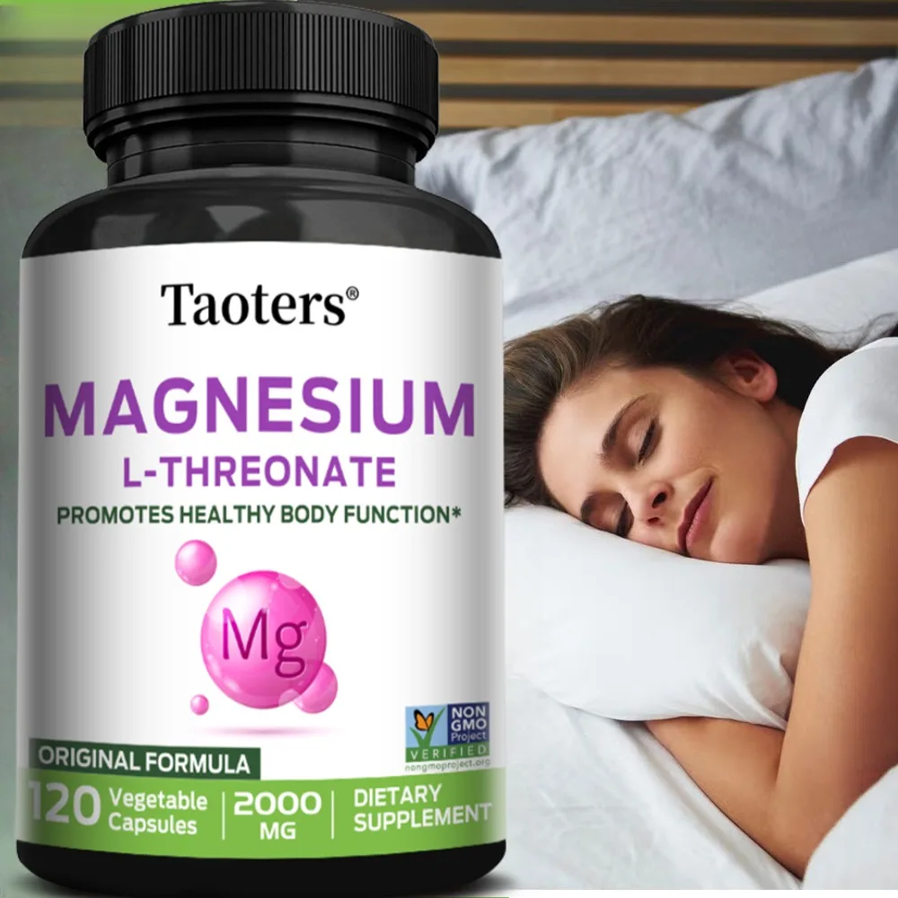 Magnesium L-Threonate - High Absorption Rate, Support Brain Memory and Cognitive Supplement, Relieve Stress