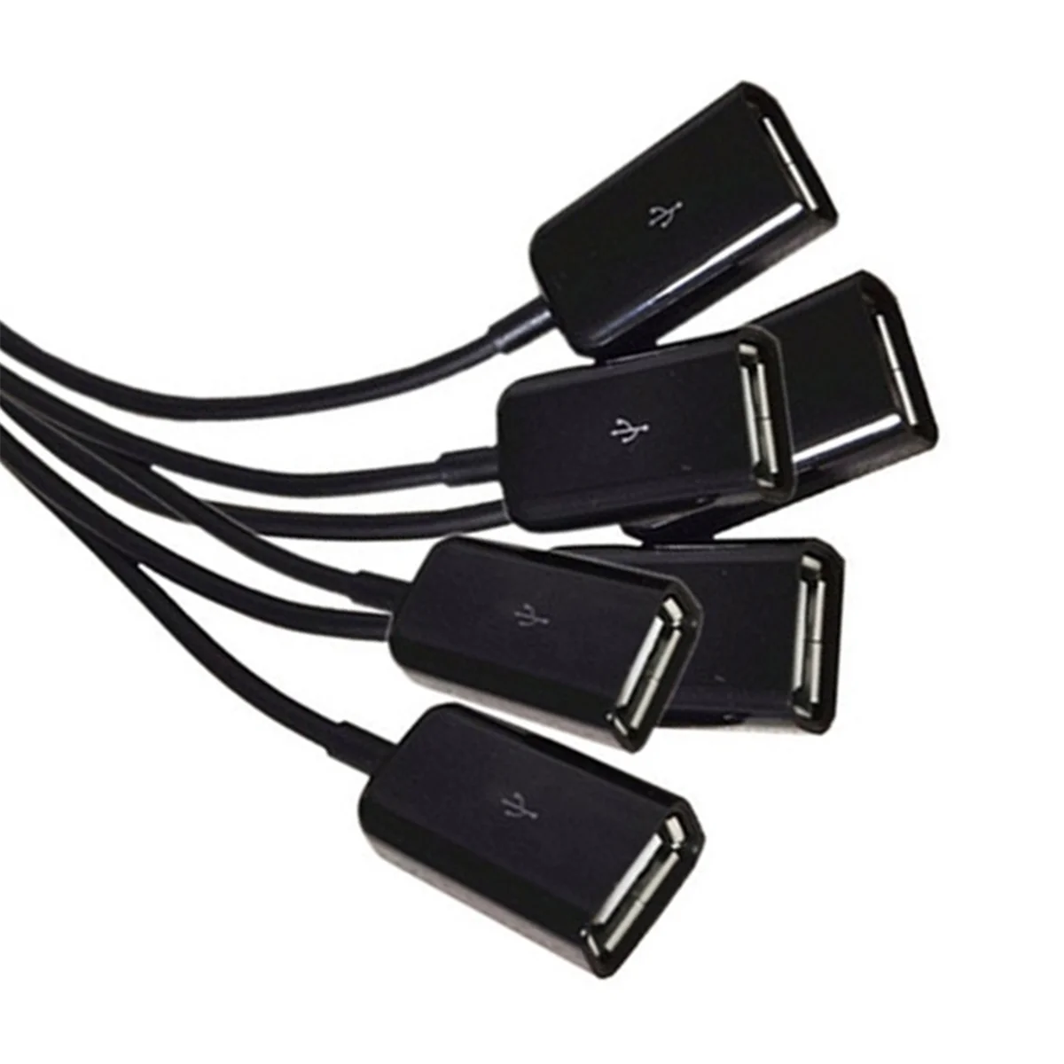 Cabo de extensão usb a26p 6 em 1, carga rápida 3a, data de carregamento, cabo divisor y, usb macho para usb fêmea, 1 a 6 cabos