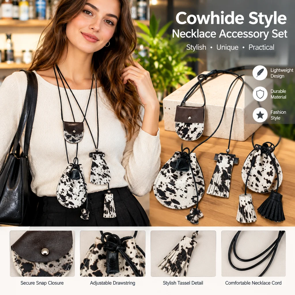Vintage Brown Genuine Leather Zebra Print Earphone Case Handmade Cowhide Fur Mini Crossbody Bag Winter Fashion Accessory Women