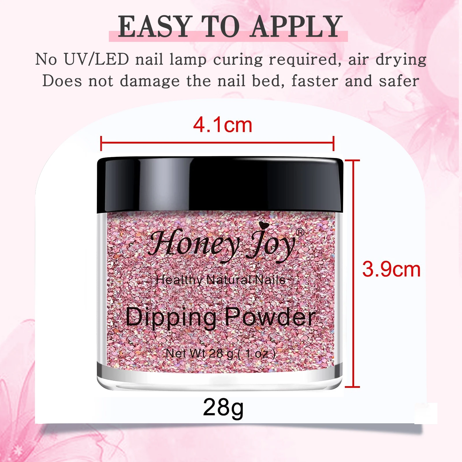 28g/Box Holographic Iridescent Red Wine Silver Golden Pink Green Sky Blue Rose Shine Glitter Hexagon Sequin Paillette Dip Powder