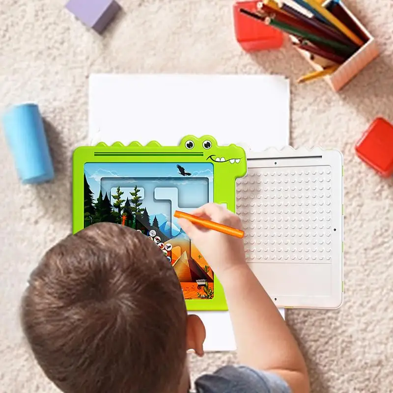 퍼즐 미로 게임 미로 두뇌 게임 매칭 보드 감각 장난감 손 눈 조정 어린이를위한 교육 도구 소년 소녀