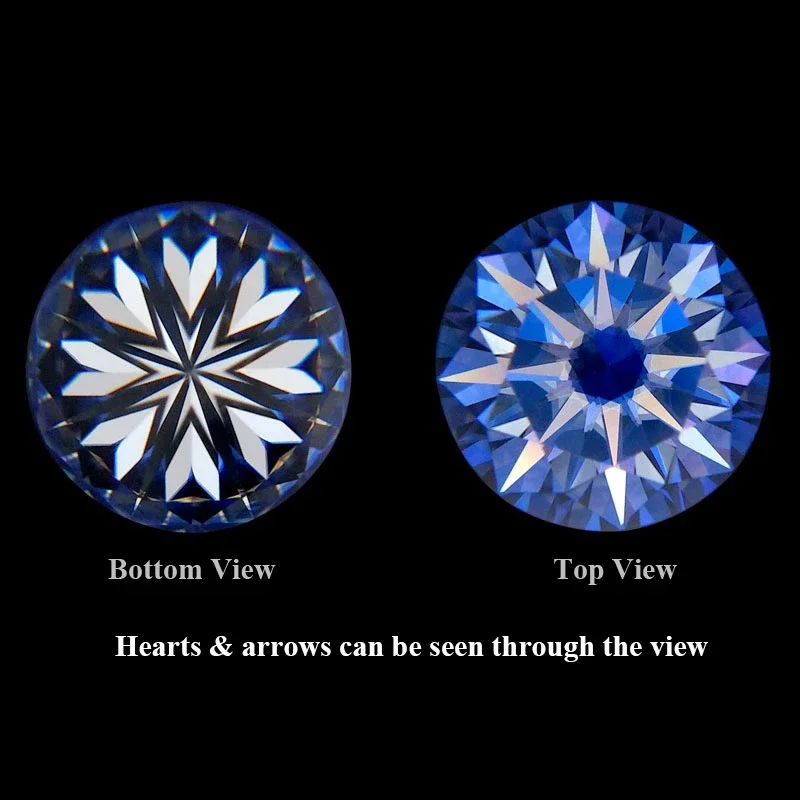 1.5mm To 3mm VVS1 Loose Gemstnoe Blue Color Moissanite Small Melee Size Diamond Per 1.0 Carat For Jewelry Making