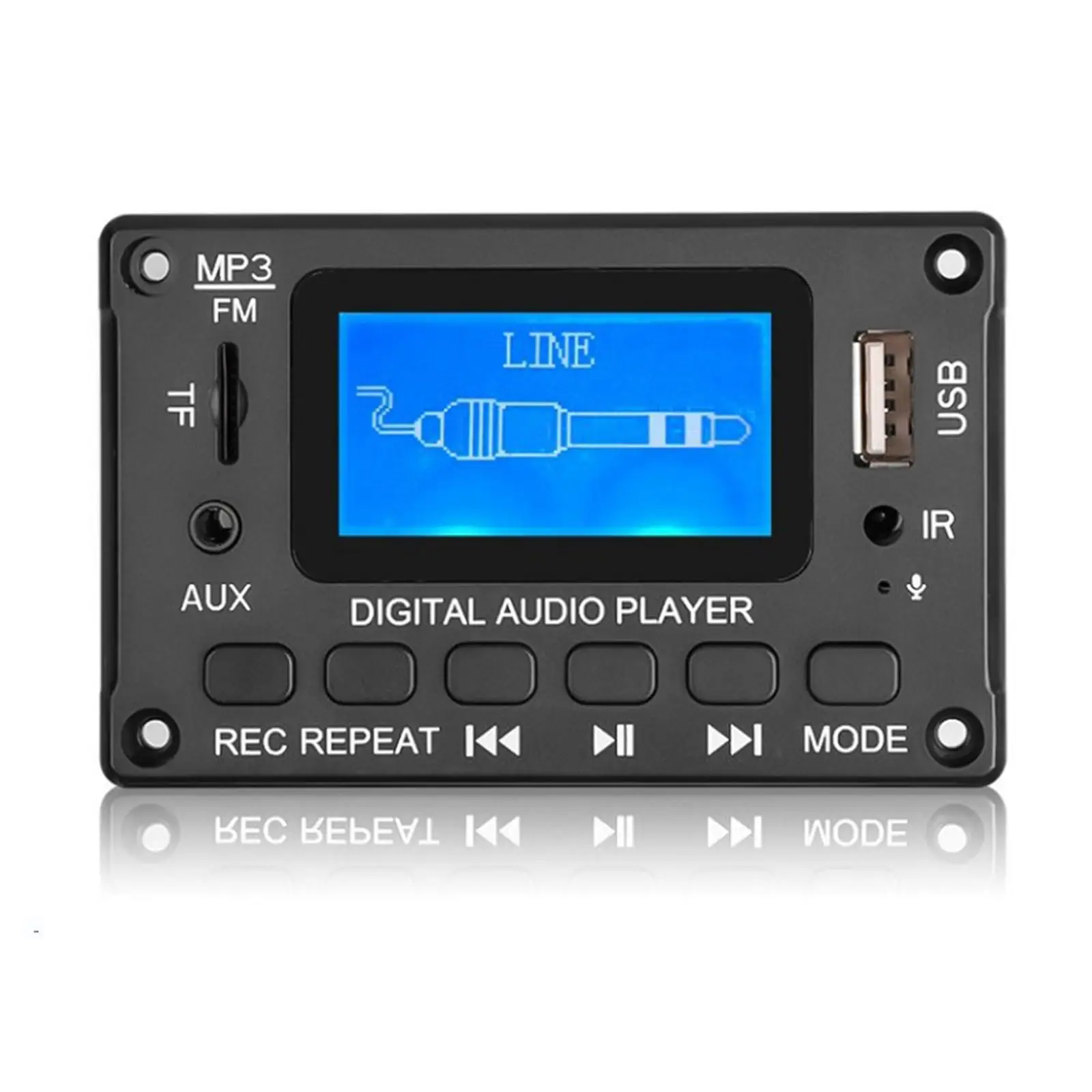 Bluetooth 5.0 MP3 Player Decoder Board WMA FM TF USB Car Stereo Audio Module with Remote Control LED Display